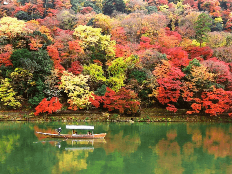 嵐山の屋形船（　ACPHOTO）